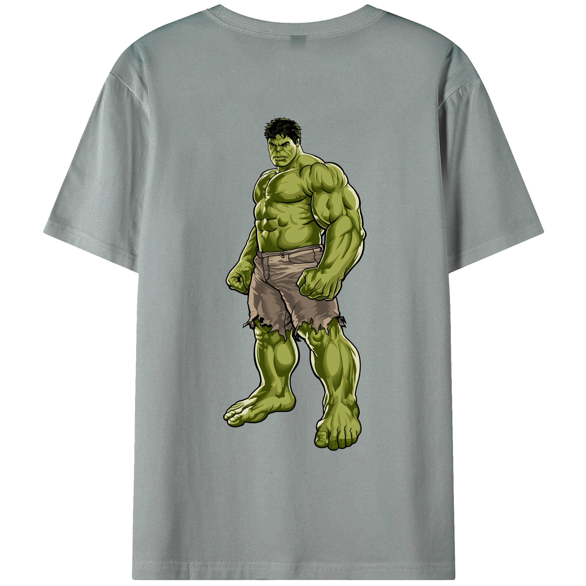 （画像用） アベンジャーズ The Avengers 綿100％ メンズ半袖Tシャツ（バックプリント） 通気性